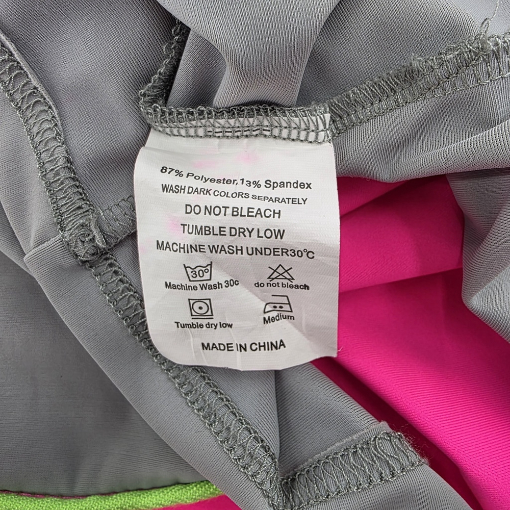 Rave Unicorn Universe Bodycon Dress Womens S Neon Pink Gray Belt Bag Festival - Picture 9 of 12